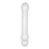 Szklane zaakrzywione dildo z wypuskami 17 cm 